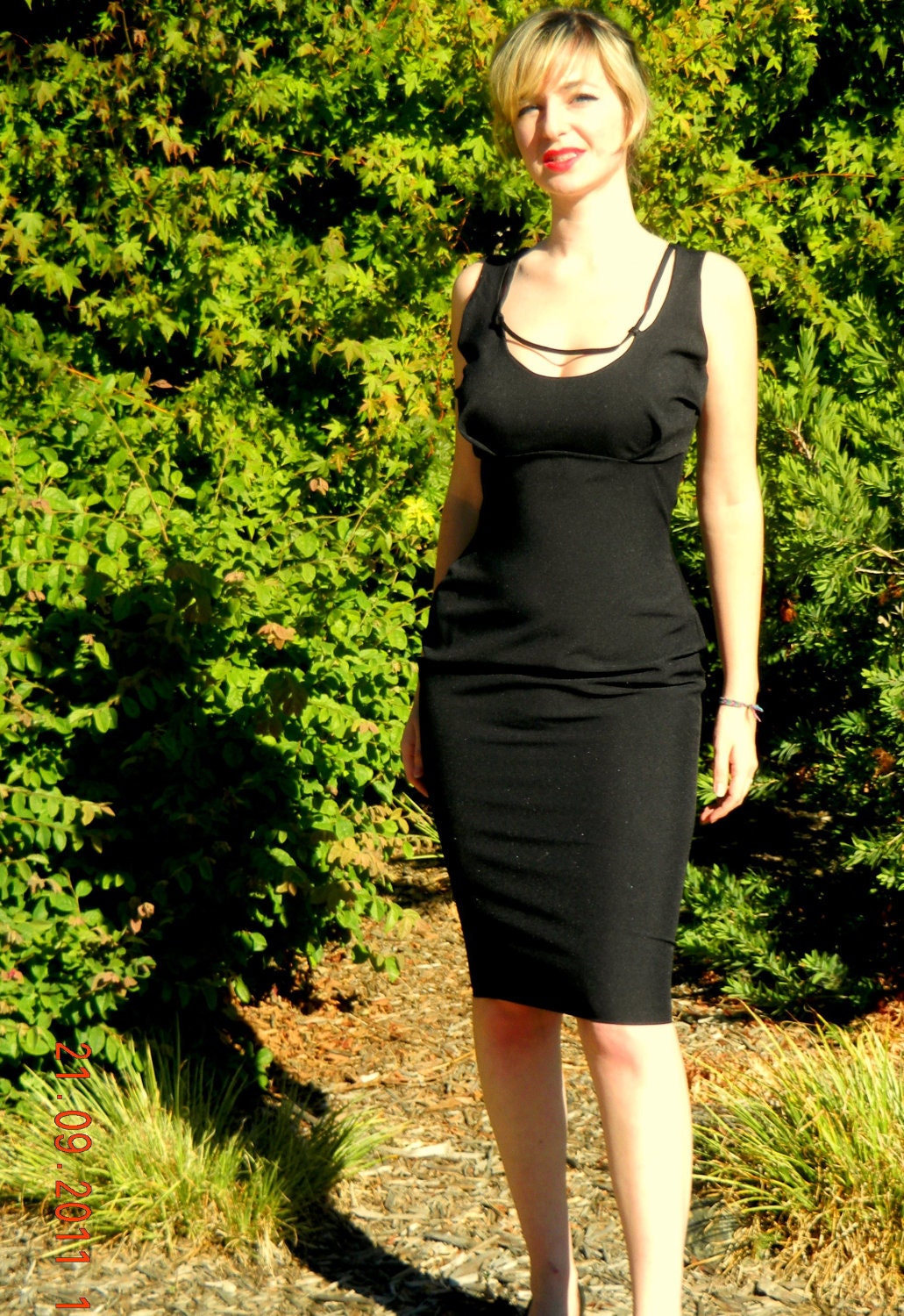 DIY Dress Kit Custom Sized Marilyn Monroe Black Wiggle Dress