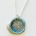 Monogrammed Intial Wax Seal Pendant