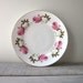 Small Pink Floral China Plate with Gold Trim RESERVED FOR JENN