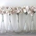 Set of Five Vintage Clear Glass Bud Vases - Instant Collection