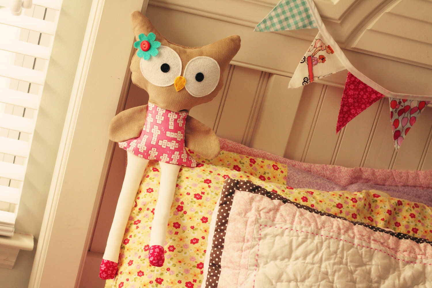 Girl Hoot Owl Doll  18' tall Soft Plush WITHOUT NAME