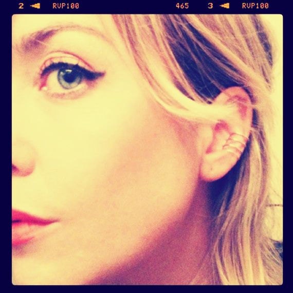 Four Band Silver Ear Cuff