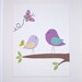 Kids Wall Art, Baby Girl Art Decor, Nursery Wall Art Print, Children's Room Art, Birds, Butterfly, Purple, Pretty Butterfly, 8x10 Print