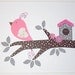 Kids Art, Baby Girl, Nursery Room Decor, Art for Children, Clara, Songbird-Light Pink, 8x10 Print