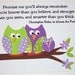 Kids Wall Art, Baby Girl Nursery Decor, Children's Room Decor, Owls, Verse, Promise Me You'll Always Remember, 8x10 Print