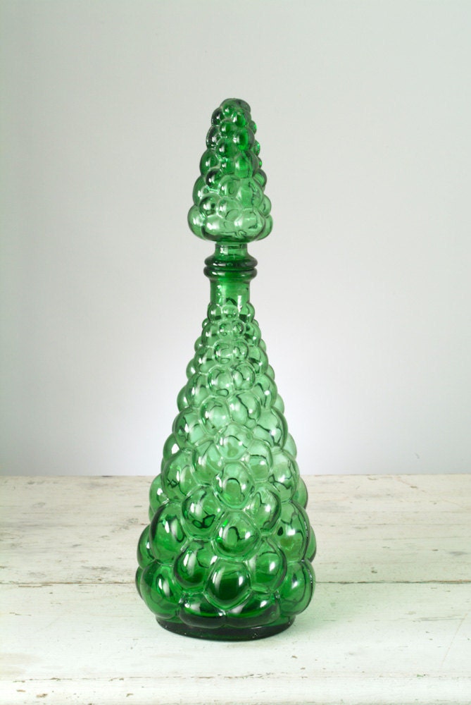 1960's Italian Art Glass Decanter Bottle