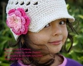 Crochet Hat Pattern - The Original Open Stitch Newsboy Crochet Pattern No.301 SIX sizes Emailed2U
