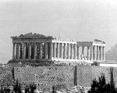 Parthenon Athens Greece black and white 8 x 10 photograph