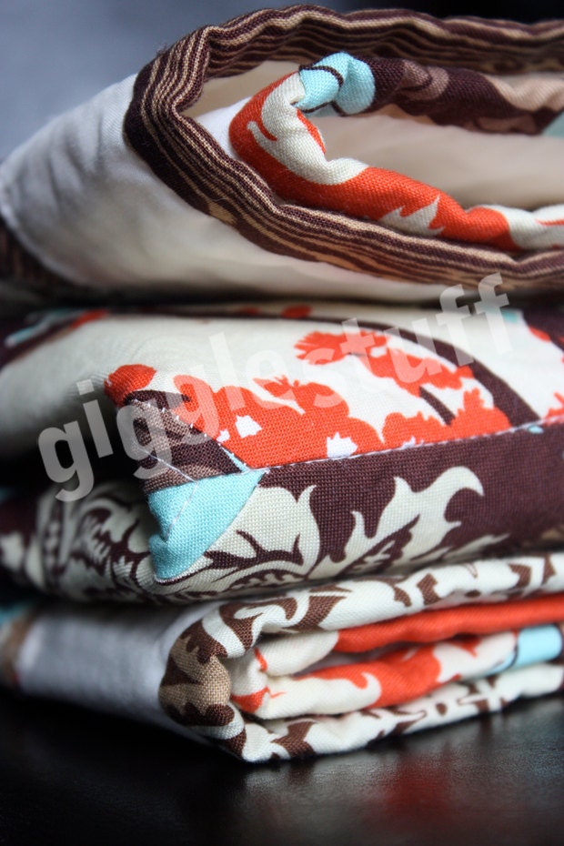 Baby Quilt Modern -- One of a Kind Blanket