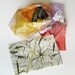 Silk scarf hand painted.Summer breeze.
