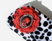 Skull Cameo Lolita Animal Print Bag Purse 1950s Inspired Wristlet