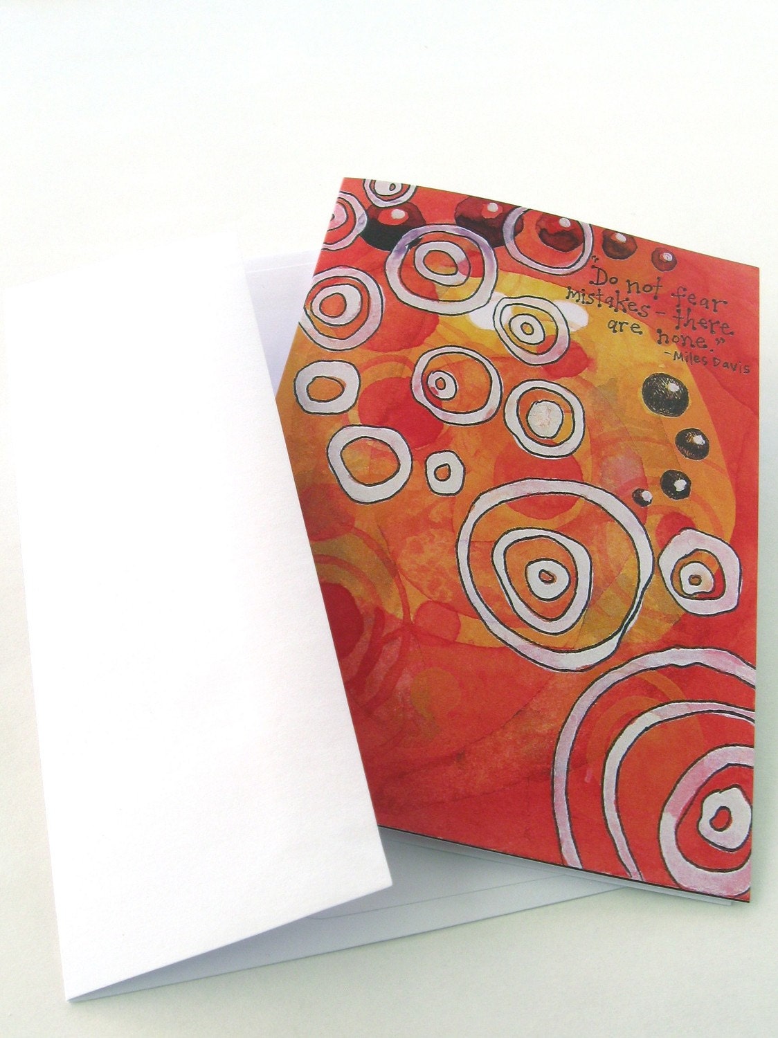 Art Greeting Card Colorful Original Watercolor