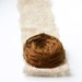 Rosette and Lace Headband Vintage like Spiced Nutmeg Brown Silk Rosette Flower on stretchy Cream Wide Lace Headband Romantic Chic