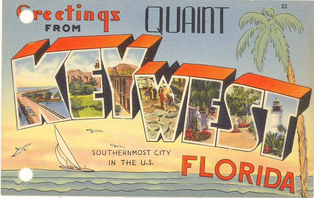 florida vintage postcards