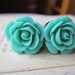 Plugs-Gauges-Aqua Roses-10g, 8g, 6g, 4g, 2g, 0g, 00g, 1/2g, 13mm, 7/16g