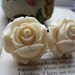 Gauges-Plugs- One Inch Cream Roses- Pick Your size-Fits Up To 1 Inch Plugs