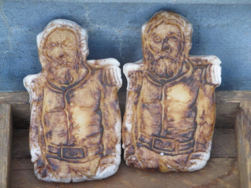Oatmeal Soap HANDMADE Civil War Soldier Soaps- Primitive old fashion apple cinnamon