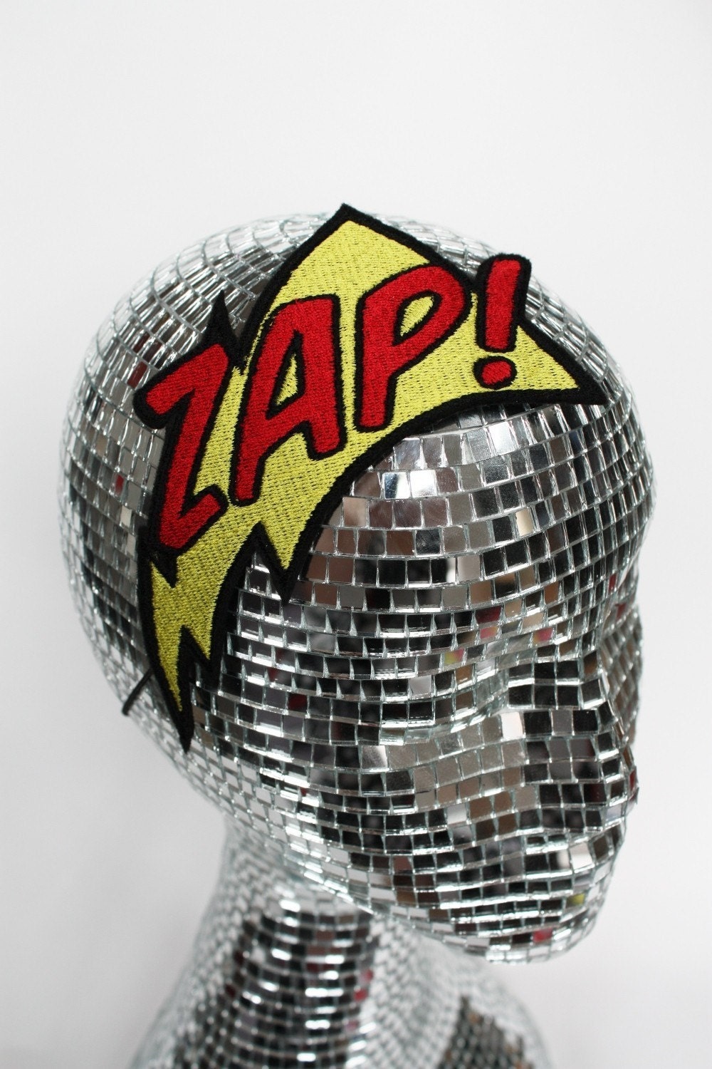 ZAP Embroidered Comic Headband Yellow and Red