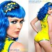 BOOM Headband, Yellow and Blue, Comic Inspired