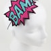 BAM Headband, Comic Inspired, Grey & white