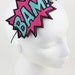 Comic Headband, Hot Pink and Turquoise, BAM
