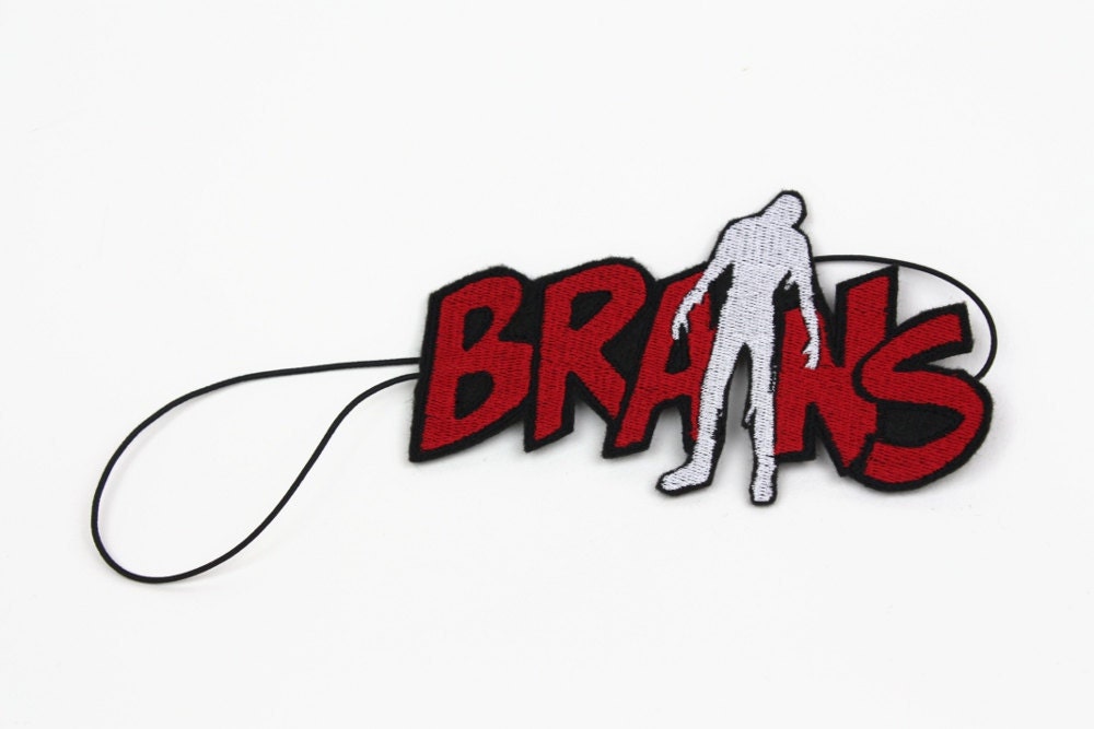 Zombie Brains Headband, Red and White