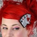 Playing Cards Hair Clip, Aces, Rockabilly Hair Clip