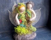 Needle Felted Family Tree, Couple - Original Design by Borbala Arvai, MADE to order