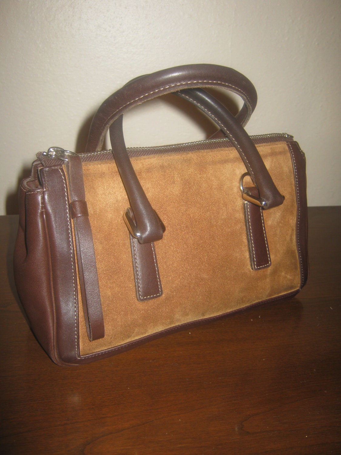 Vintage Coach Leather/Suede Small Handbag by Ms2SweetVintage