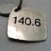 Inspired by Ironman 140.6 - Silver Key Fob -Iron Distance - Favorite Numbers -Made to order