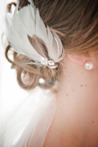 ALISON Bridal Fascinator in Ivory
