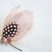 INES Fascinator in Blush with Vintage Gold and Blush Buttons