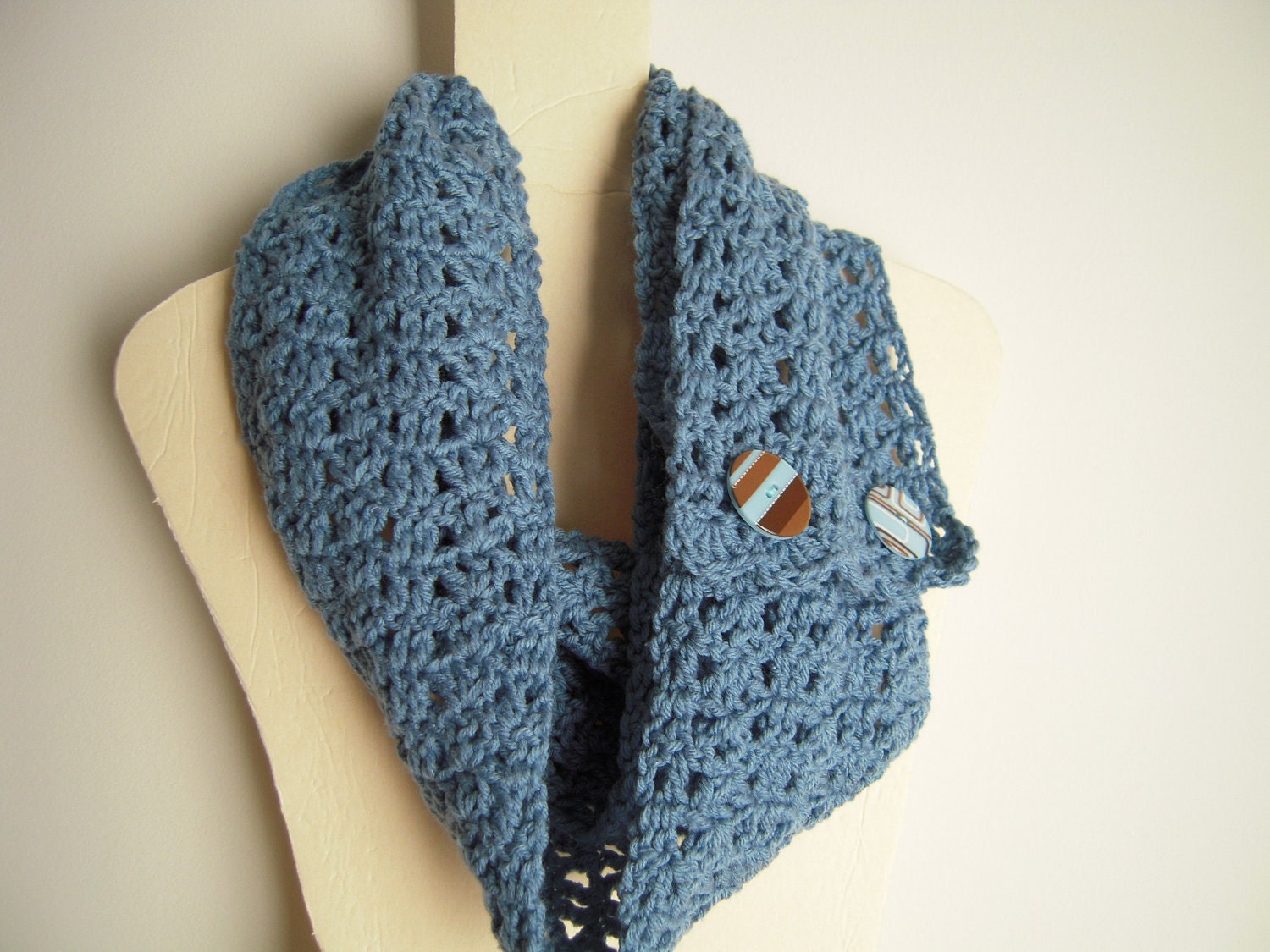 Country Blue Infinity Scarf