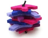 Stacks Merino Wool Felt Cat Toy - Mixed Berries