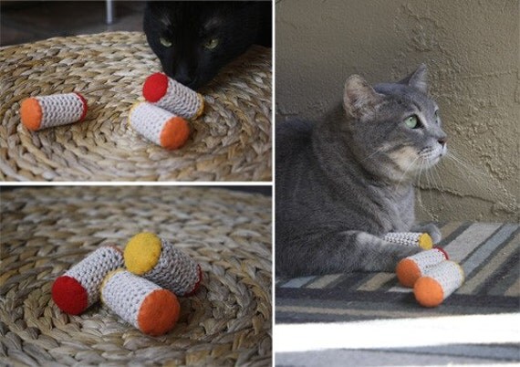 Bamboleos - Re-purposed Wine Cork Cat Toys with Organic Catnip (Tequila Sunrise Three-pack)