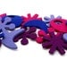 Atomic Flyers Mixed Berries - Eco-friendly Merino Wool Felt Cat Toys with Organic Catnip