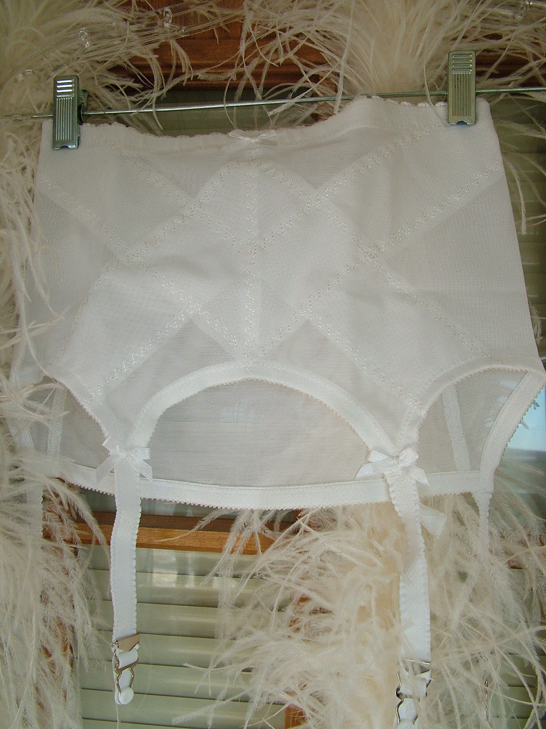 Naughty Vintage garter belt girdle burlesque lingerie honeymoon boudoir wear