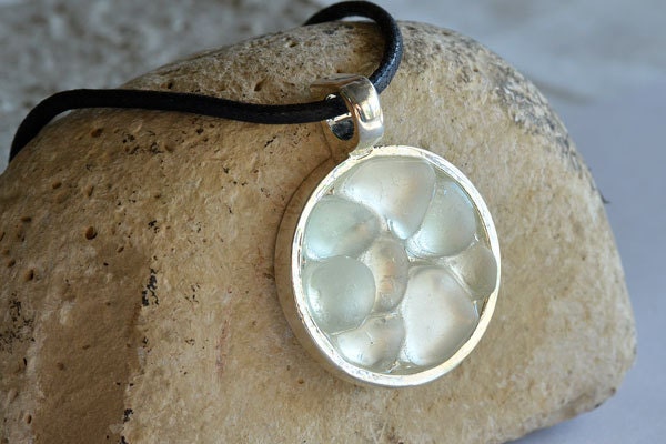 Wonderful White - Sea Glass Pendant