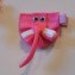 Elephant (pink) hair clip - unique, custom design