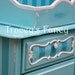 Sloane/Vintage Painted Shabby French Provincial Dresser with Changing Table Addition - MADE TO ORDER