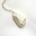 White geo necklace, big chunky nugget - Rare Diamonds Collection