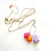 Neon geo necklace in purple, orange, hot pink - Rare Diamonds Collection
