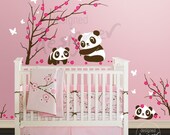 Wall Decal Children Sticker Kid Wall Decal - Panda wall decal- dd1059