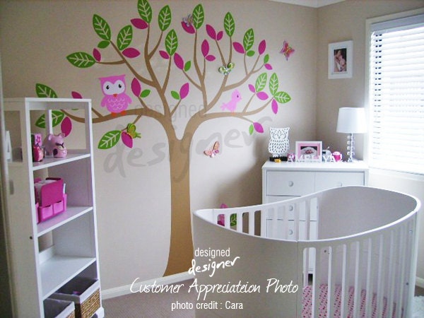 Children Wall Decal Wall Sticker -Safari Tree Wall Decal - dd1040