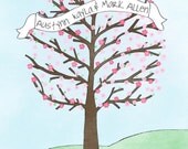 Semi Custom Tree in Bloom Wedding Card DIY PRINTABLE INVITATION
