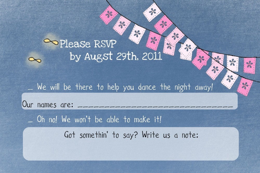 Fireflies in Summer RSVP