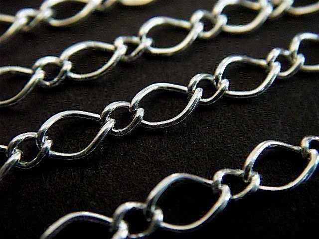 Jekyll and Hyde - 5 Foot - Steampunk - Silver Mother and Son Chain