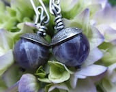Amethyst and Silver Dangle Earrings Handmade