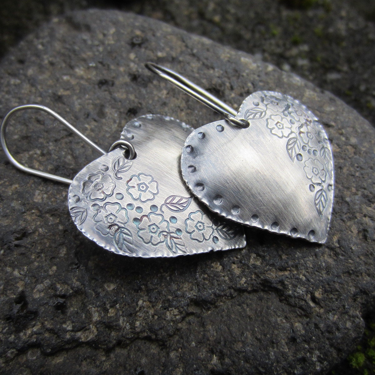 SweetHeart Sterling Silver Earrings
