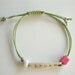Friendship bracelet - LAUGH sterling silver bracelet - personalized bracelet